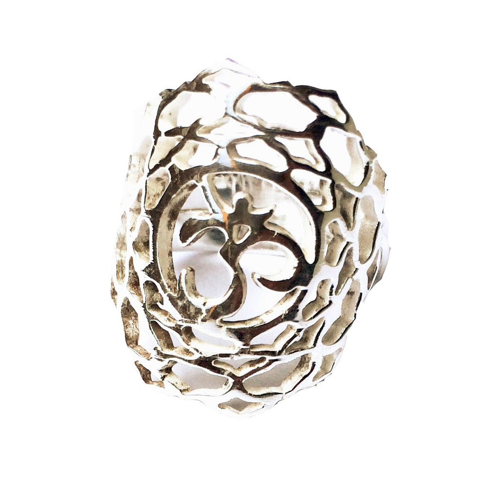 Crown Chakra Silver Ring yoga jewellery