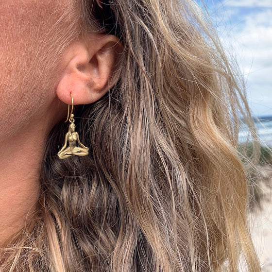 Yogini goddess brass Earrings