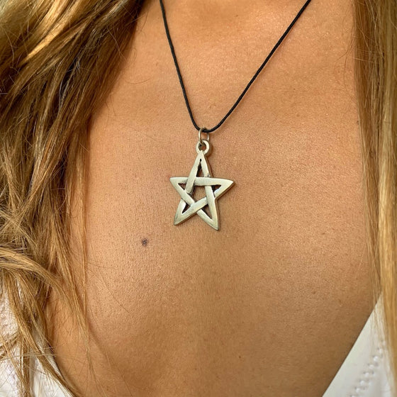 Pentagram Necklace Silver Pendant