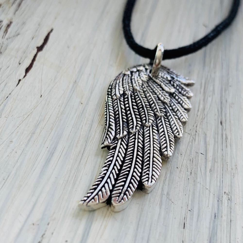 Angel Wing Silver Pendant necklace