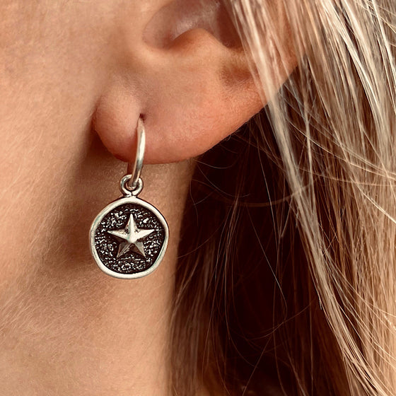 Sterling Silver Star Earrings