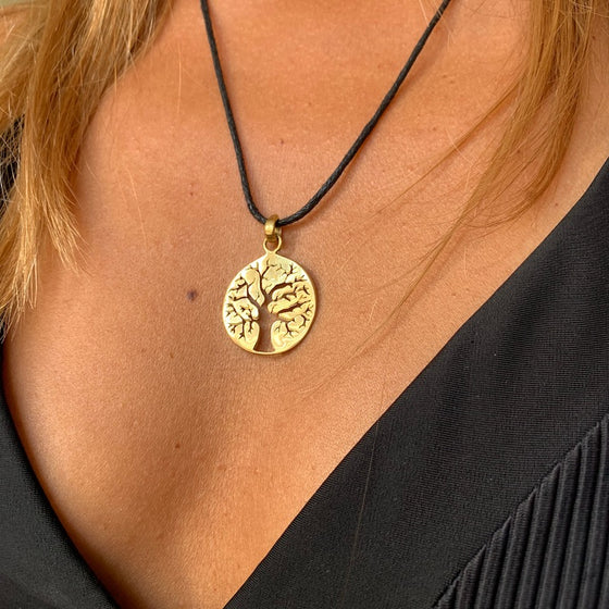 Tree Of Life Brass Pendant necklace