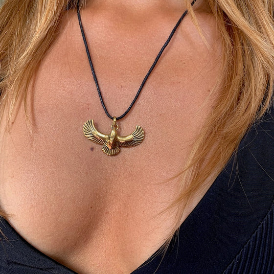 Eagle necklace Brass Pendant