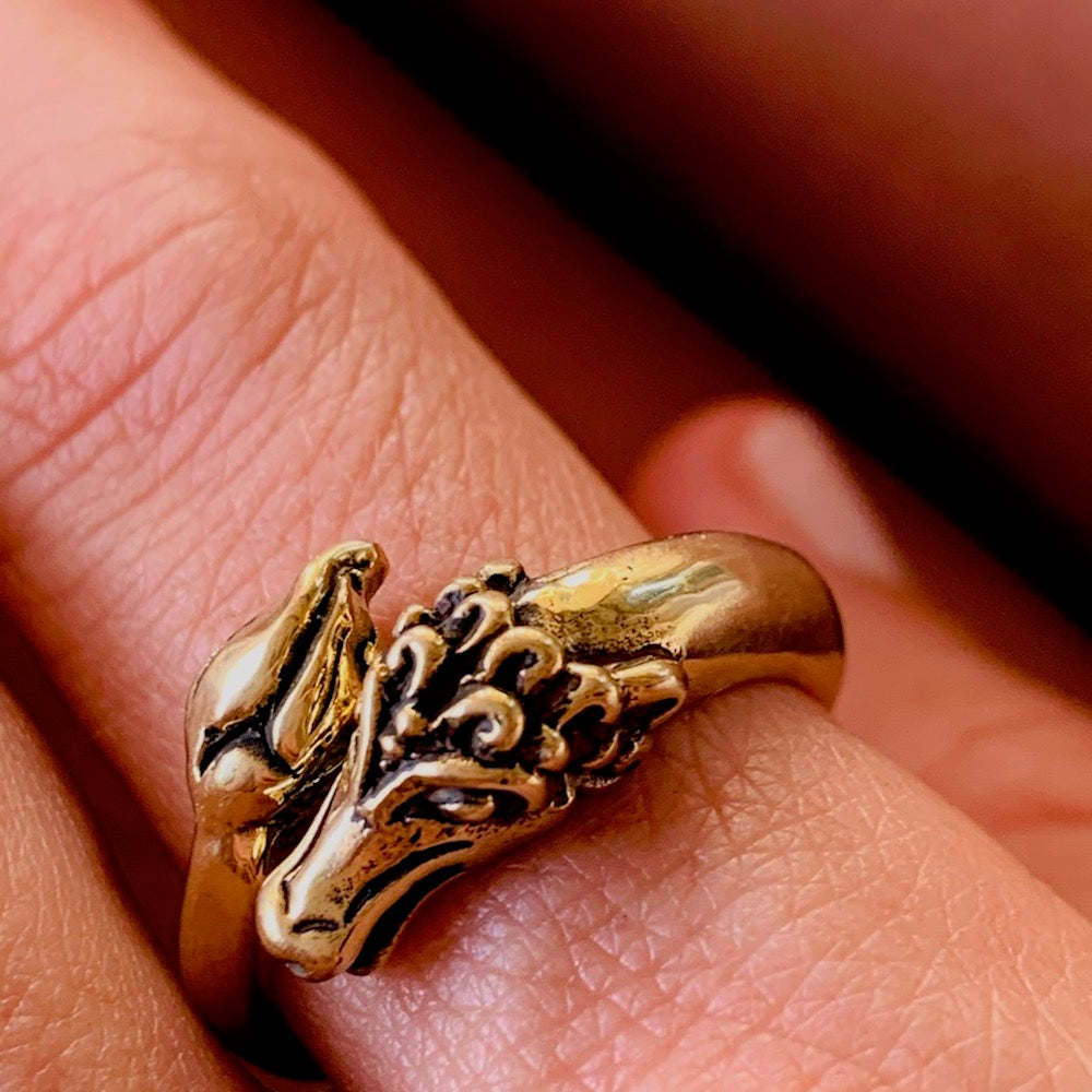 Brass Dragon Ring