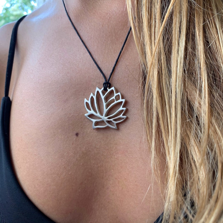 Lotus Silver Pendant necklace