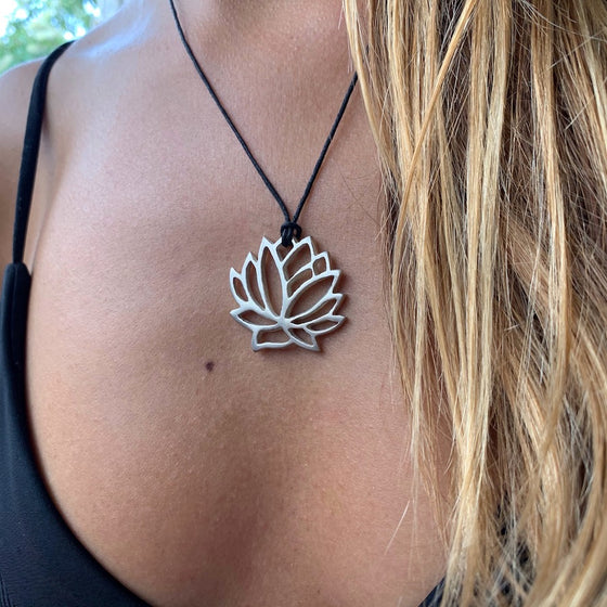 Lotus Silver Pendant necklace