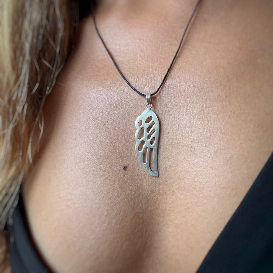 Sterling Silver Angel Wing pendant Necklace