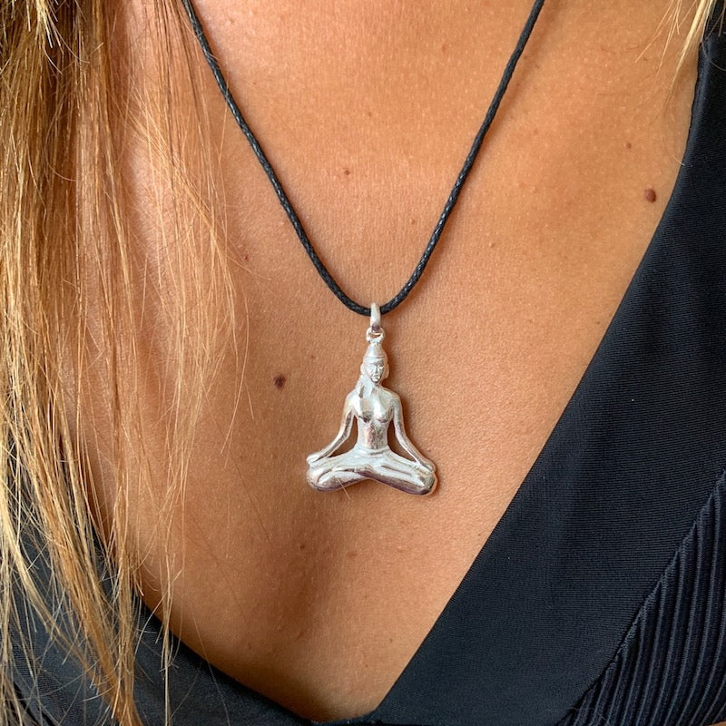 Yogini Silver Pendant yoga necklace