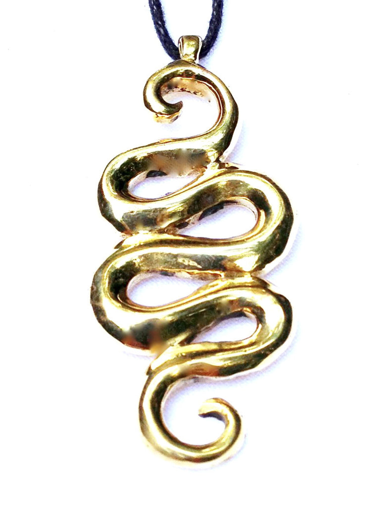 Kundalini Necklace Brass Pendant