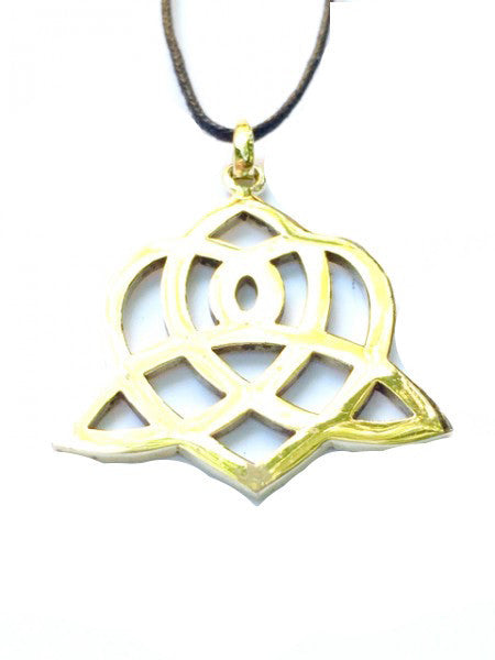 Celtic Heart Brass Pendant necklace