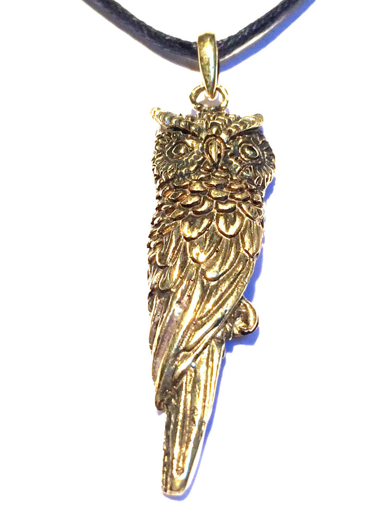 Brass Owl Pendant necklace