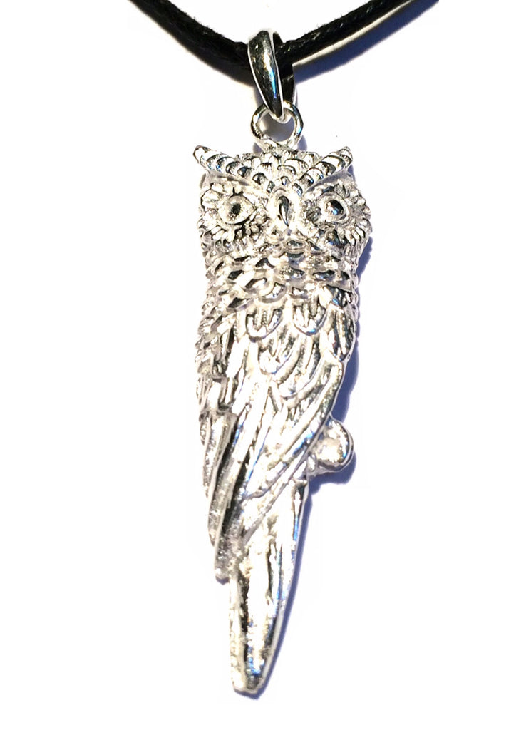 Owl Silver Pendant necklace