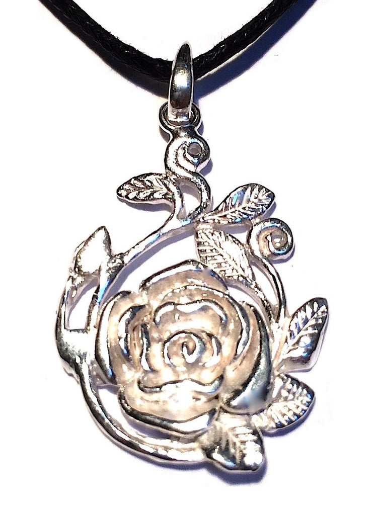 Rose Silver Pendant necklace