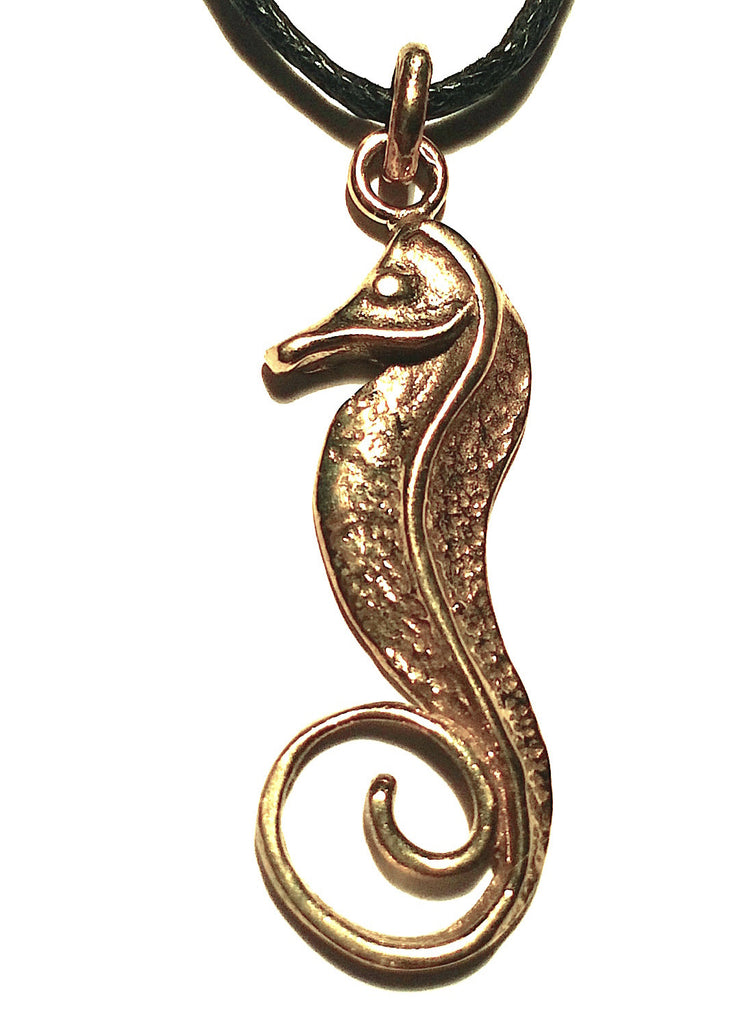 Seahorse necklace Brass Pendant 